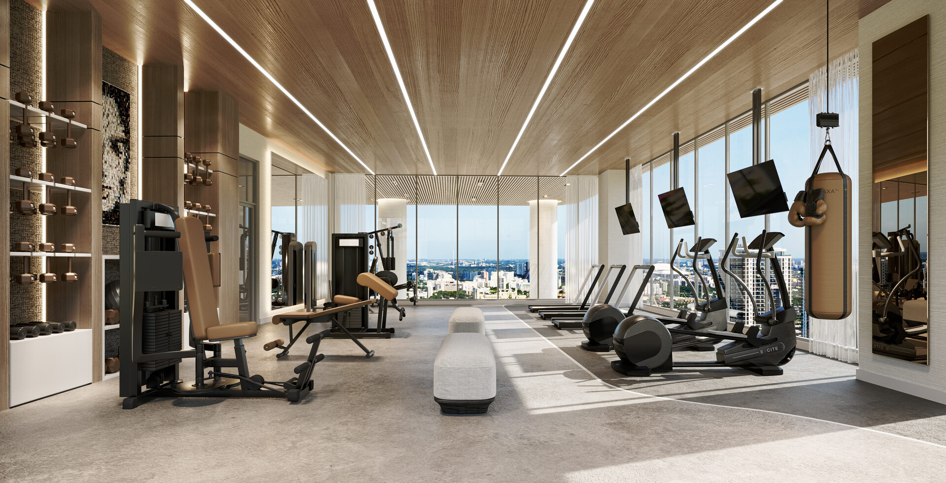 Fully equipped fitness center